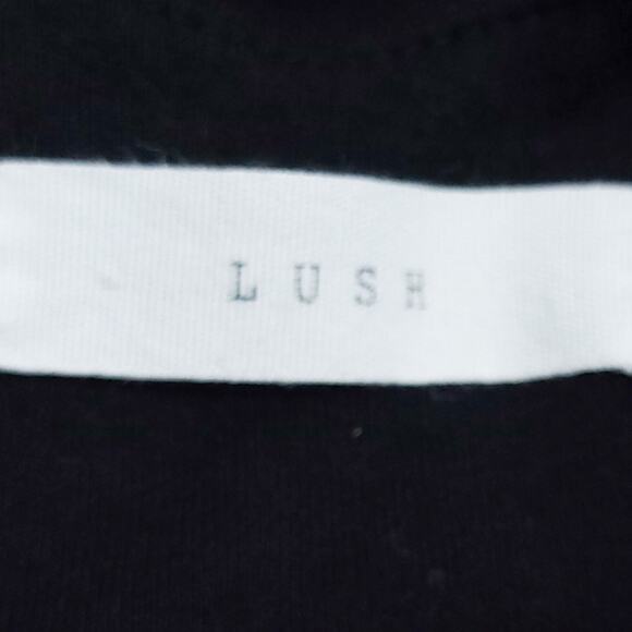 Lush Maxi Dress Small Black Sleeveless Summer Dress, Gathered Waist, Racerback - Picture 4 of 5